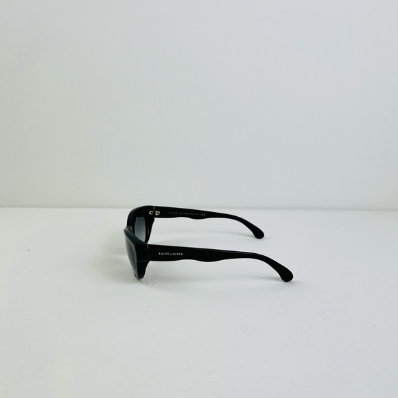 Ralph Lauren RL 8101 Black Cat Eye Statement Black Lens Sunglasses - Picture 4 of 12